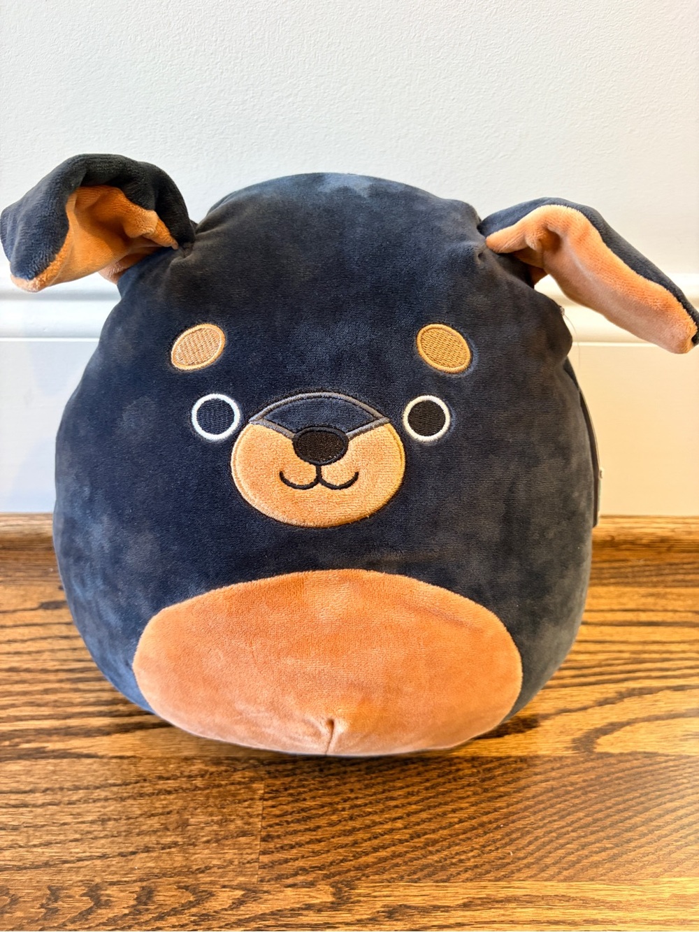 NWT Squishmallows Mateo Rottweiler Dog 8” Plush Kellytoy Black Tan